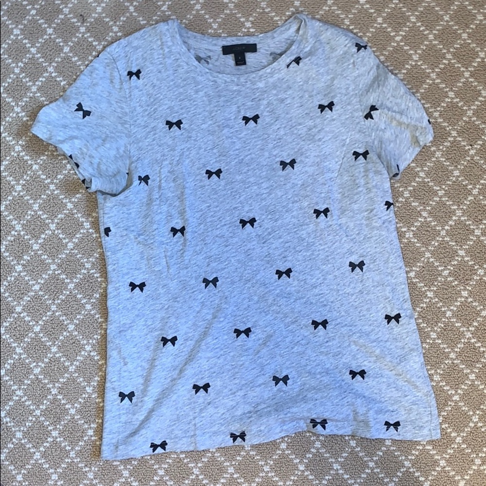 Bow Pattern J Crew Tshirt